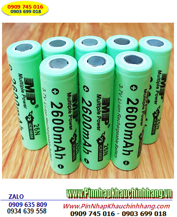 MP 18650, Pin sạc MP 18650-3.7v-2600mAh, Pin đèn Pin 18650-3.7v-2600mAh